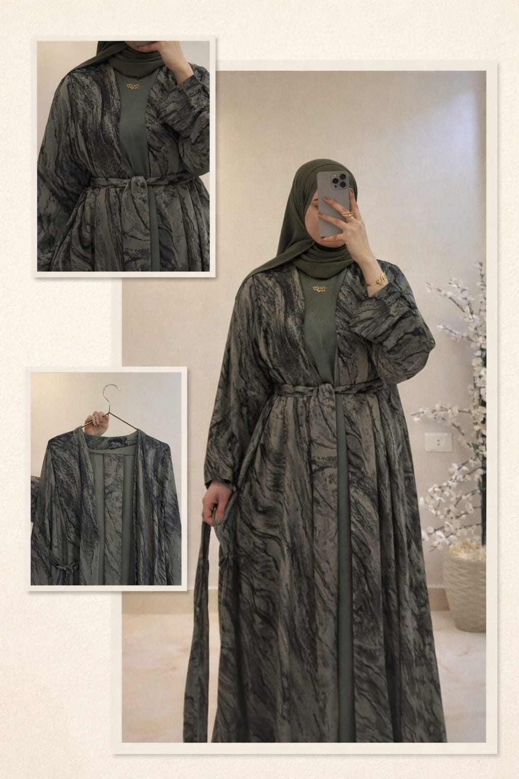 Ensemble 2 Pièces Abaya Luxe